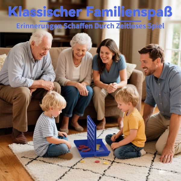 4 In A Row Board Game For Kids / Travel Board Game (random Color )