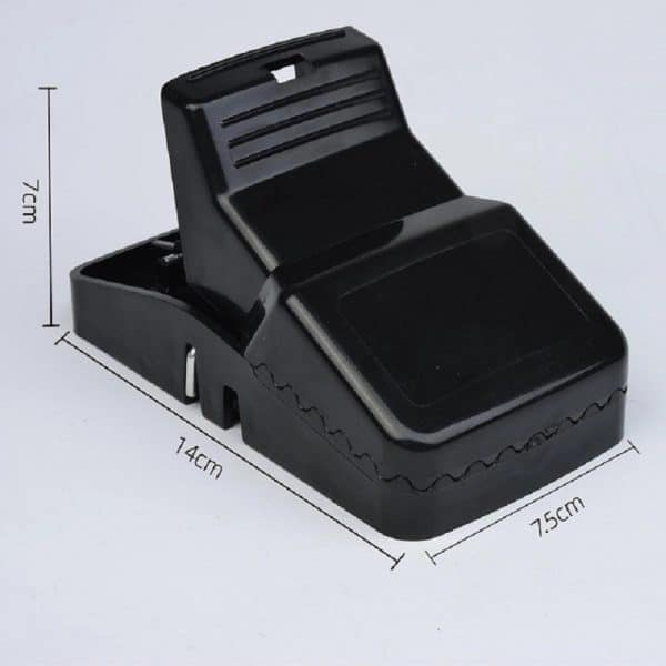 Pest Control Catcher Automatic Spring Reusable Plastic Black Rat Mice Mouse Traps