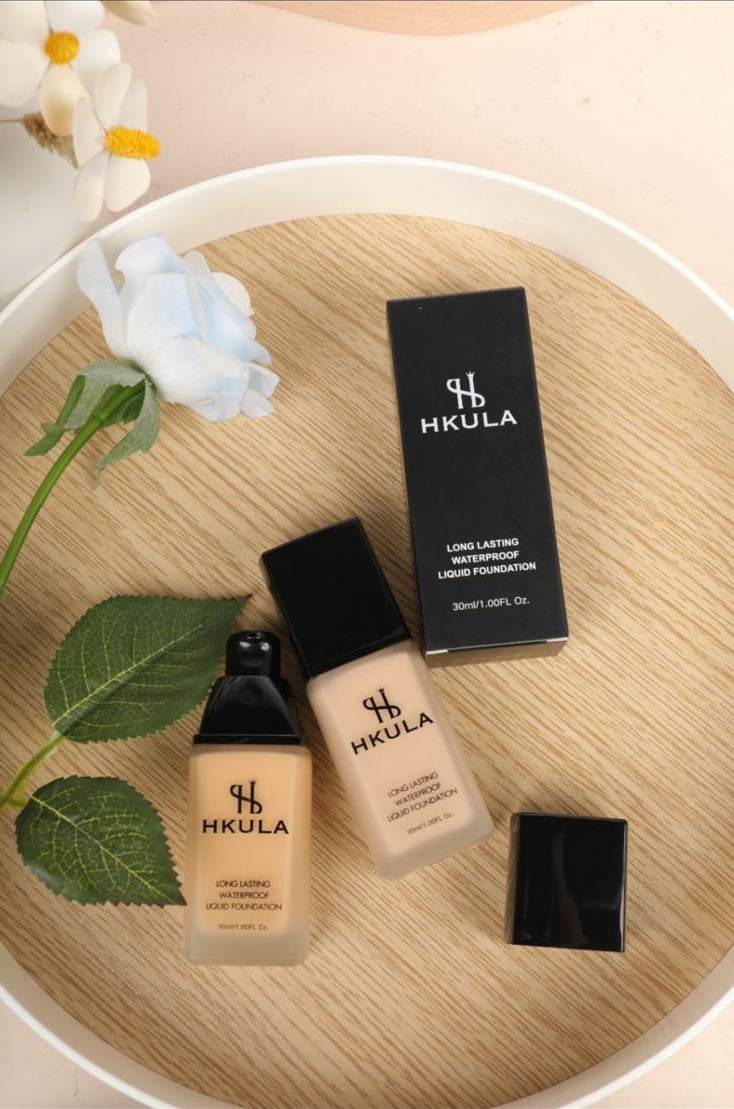 HKULA Matte Liquid Foundation Full Coverage 24HR Waterproof Oil Control