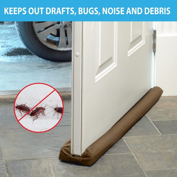 Twin Door Draft Protector – Door Air Lock Foam For Cold Air Window Shutters, Dust Barriers, Insect Repellent( Standard Size)(Pack of 3)