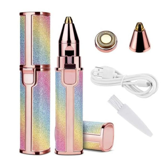 2 In 1 Electric Eyebrow Trimmer And Shaver, Flawless Facial Machine Razor, Painless Eyebrow Removal (rechargeable)