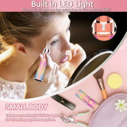 2 In 1 Electric Eyebrow Trimmer And Shaver, Flawless Facial Machine Razor, Painless Eyebrow Removal (rechargeable)