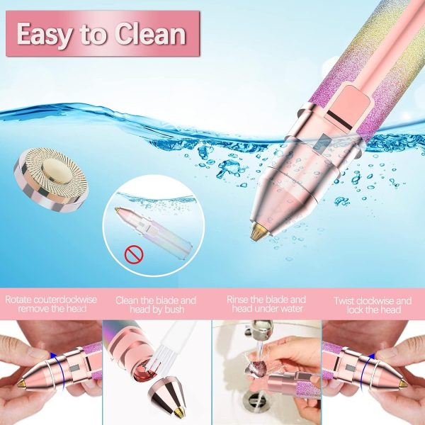 2 In 1 Electric Eyebrow Trimmer And Shaver, Flawless Facial Machine Razor, Painless Eyebrow Removal (rechargeable)