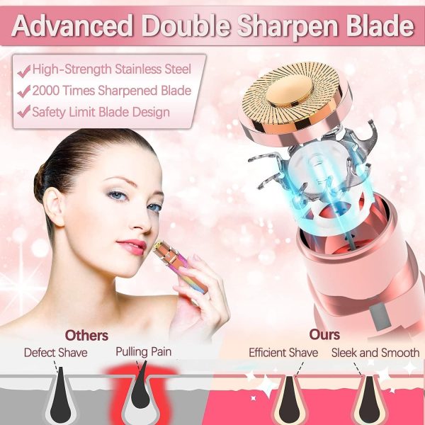 2 In 1 Electric Eyebrow Trimmer And Shaver, Flawless Facial Machine Razor, Painless Eyebrow Removal (rechargeable)