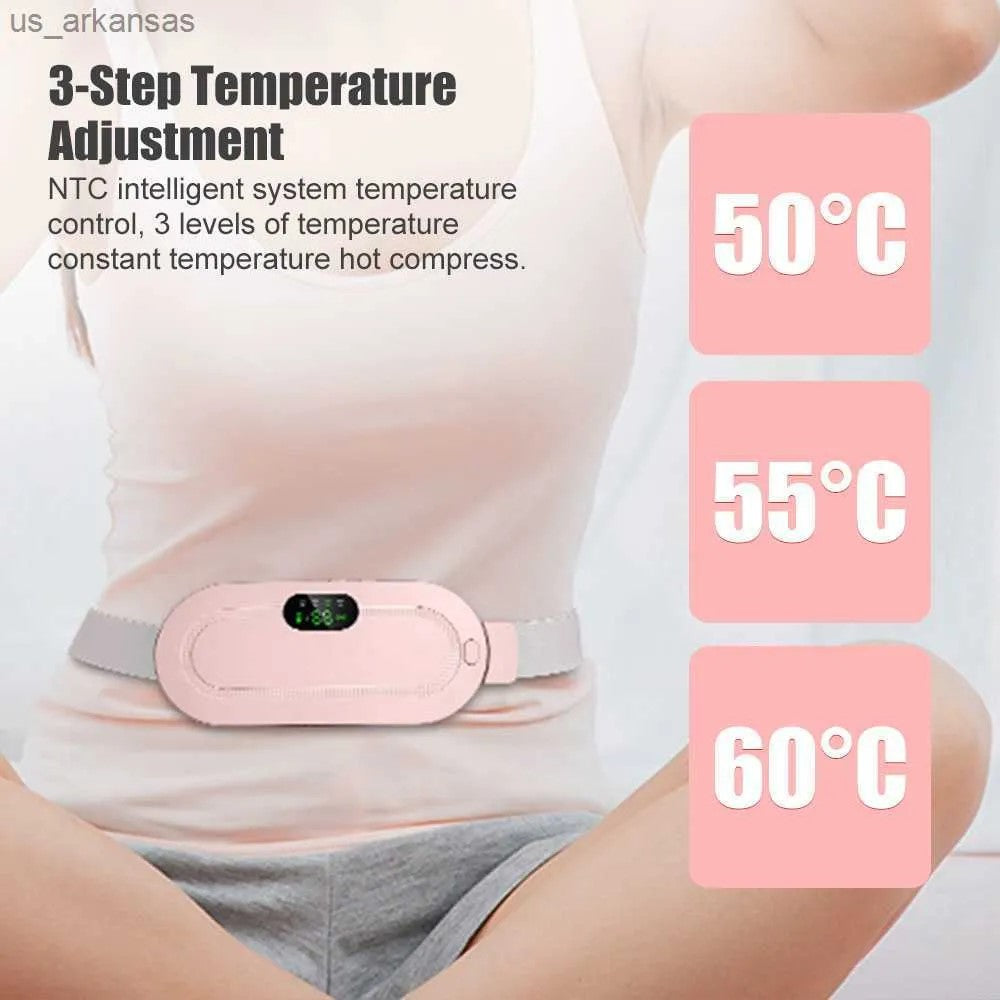 Digital Period Pain Relief Pad – Heating & Vibrating Belt for Menstrual Cramps