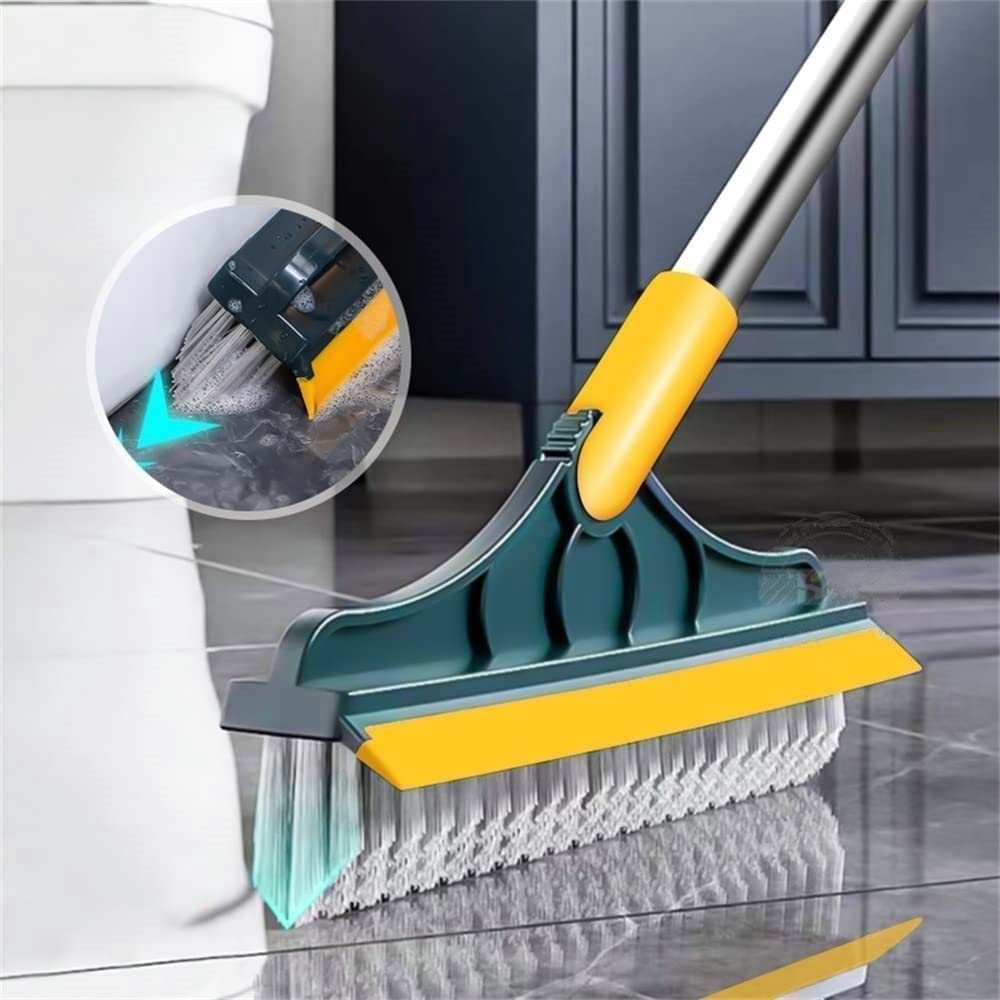 Keep your home spotless with this 2-in-1 floor cleaning brush. Featuring a 120° rotatable head