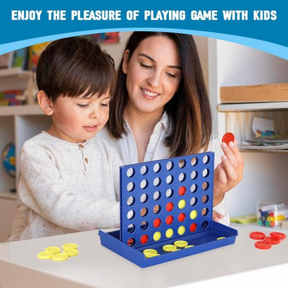 4 In A Row Board Game For Kids / Travel Board Game (random Color )