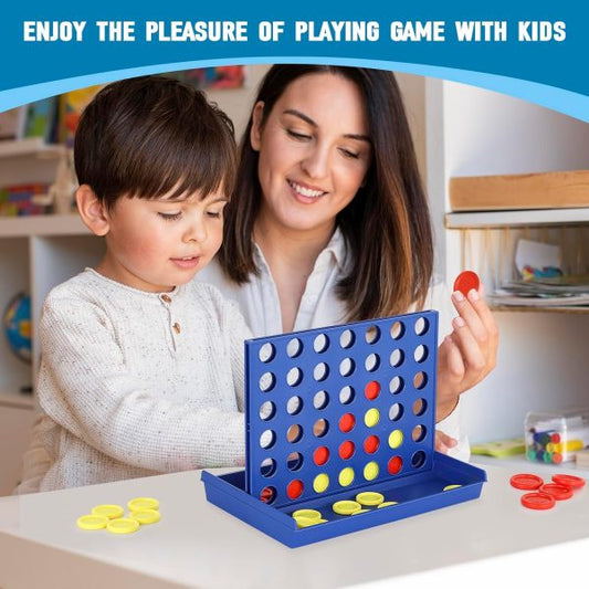 4 In A Row Board Game For Kids / Travel Board Game (random Color )