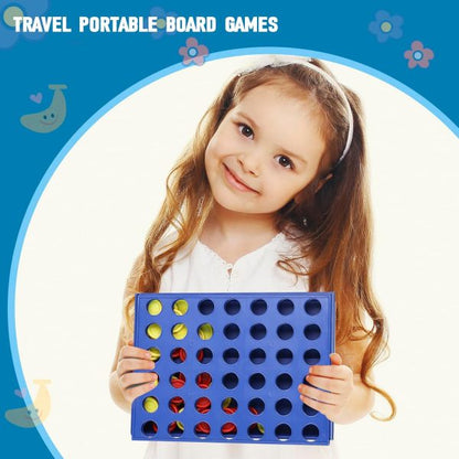 4 In A Row Board Game For Kids / Travel Board Game (random Color )