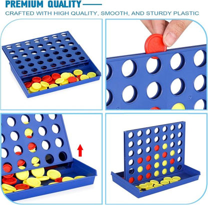 4 In A Row Board Game For Kids / Travel Board Game (random Color )