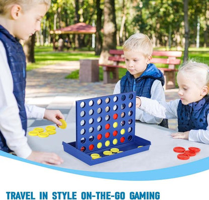 4 In A Row Board Game For Kids / Travel Board Game (random Color )