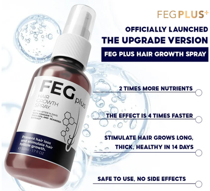 Feg Plus Hair Growth Spray – Stimulate Follicles, Reduce Hair Fall, And Encourage Thicker, Healthier Growth 60ml