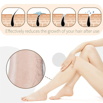 Crystal Hair Eraser Painless Exfoliation Hair Removal Tool For Arms Legs Back
