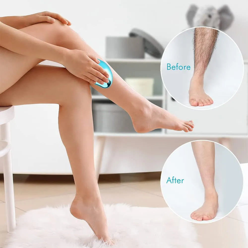 Crystal Hair Eraser Painless Exfoliation Hair Removal Tool For Arms Legs Back
