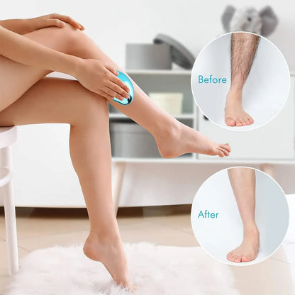 Crystal Hair Eraser Painless Exfoliation Hair Removal Tool For Arms Legs Back