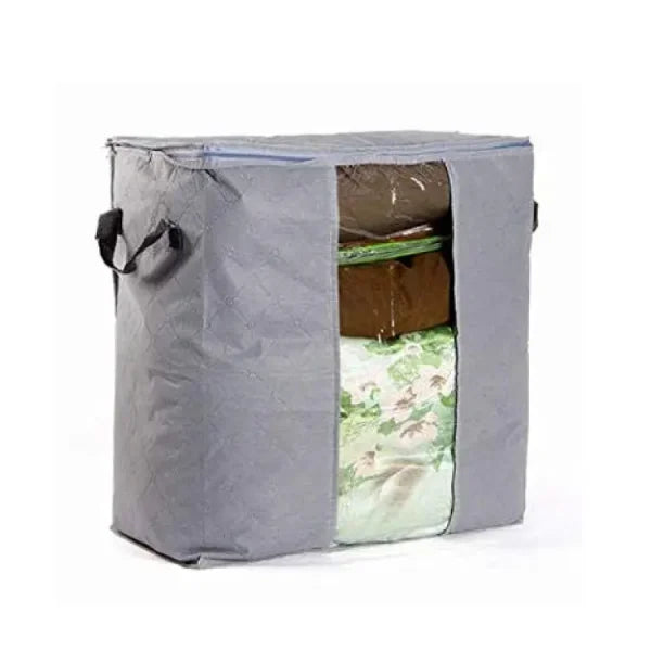 (nw000162) Grey Organizer Bag / Foldable Clothing Organizer Bags ( Pack of 2)