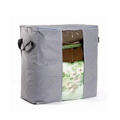 (nw000162) Grey Organizer Bag / Foldable Clothing Organizer Bags ( Pack of 2)
