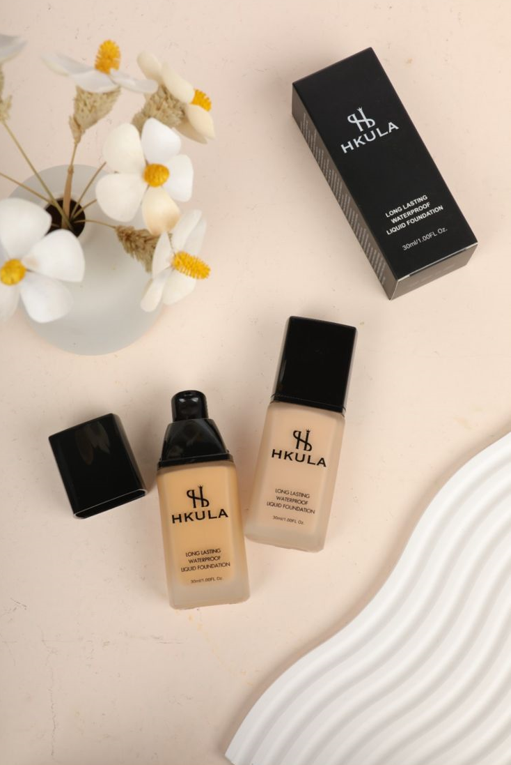 HKULA Matte Liquid Foundation Full Coverage 24HR Waterproof Oil Control