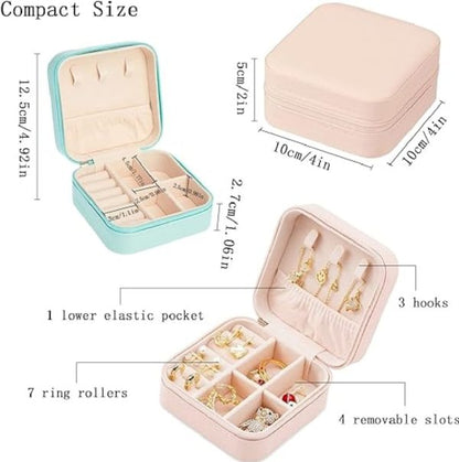 Jewelry Organizer Box , Mini Jewelry Box Travel Pu Leather | Jewelry Organizer Box