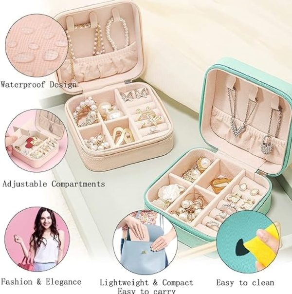 Jewelry Organizer Box , Mini Jewelry Box Travel Pu Leather | Jewelry Organizer Box