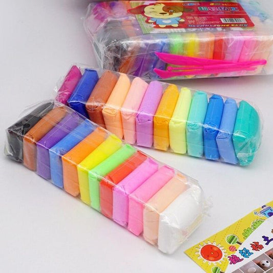 Molding Clay For Kids Super Diy Clay 12 Colors Playdough / Clay Multi Colors 2 packet Set