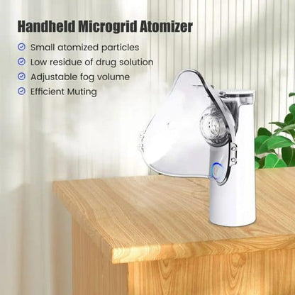Portable Mesh Nebulizer Machine – Silent Handheld Inhaler for Kids & Adults
