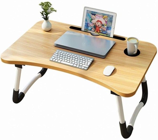 Laptop Table Modern Computer Desk Folding Multi-Purpose Laptop Table| Study Table| Bed Table| Writing Desk
